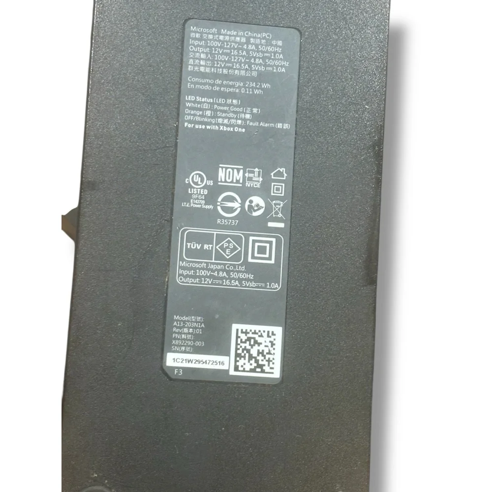 OEM Microsoft Xbox One AC Power Adapter Supply Brick A15-203P1A